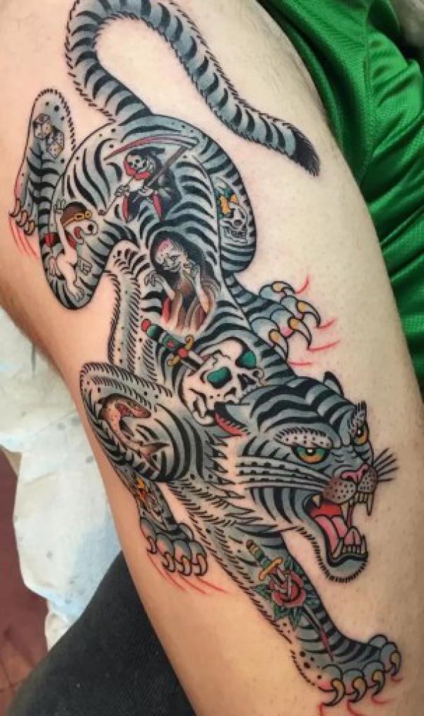 Japanese Tiger Tattoos: A Blend of Beauty and Strength
