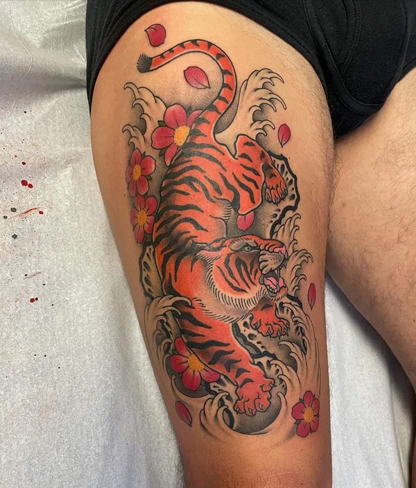 Japanese Tiger Tattoos: A Blend of Beauty and Strength
