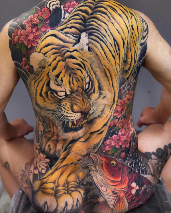 Japanese Tiger Tattoos: A Blend of Beauty and Strength