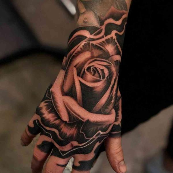 30 Striking Money Rose Tattoo Designs