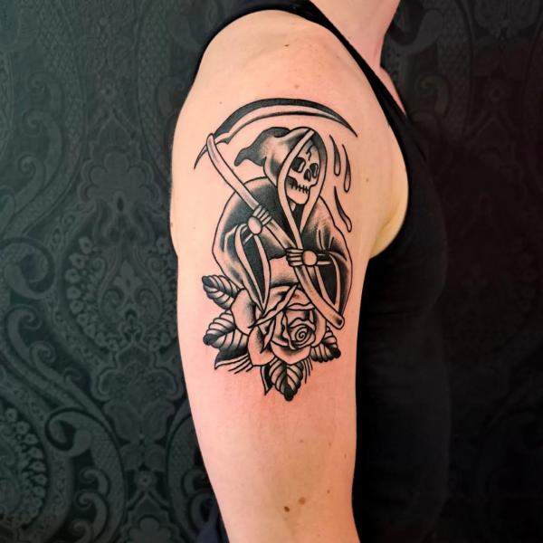 30 Meaningful Grim Reaper Tattoo Designs