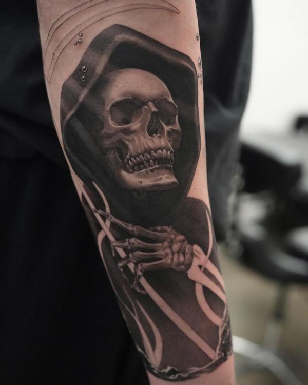 30 Meaningful Grim Reaper Tattoo Designs