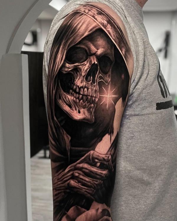 30 Meaningful Grim Reaper Tattoo Designs