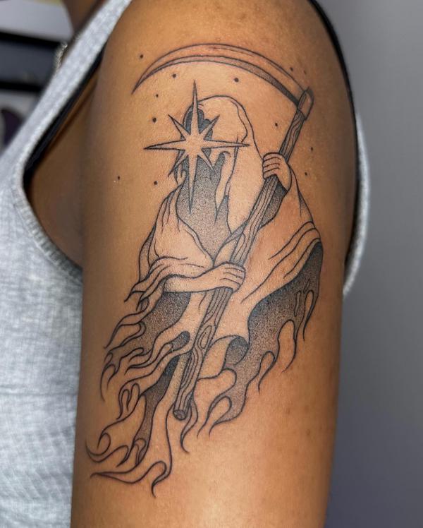 30 Meaningful Grim Reaper Tattoo Designs