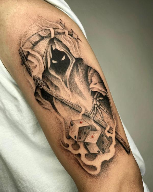 30 Meaningful Grim Reaper Tattoo Designs
