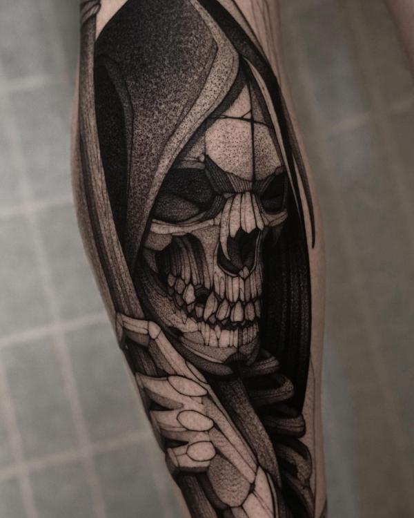 30 Meaningful Grim Reaper Tattoo Designs