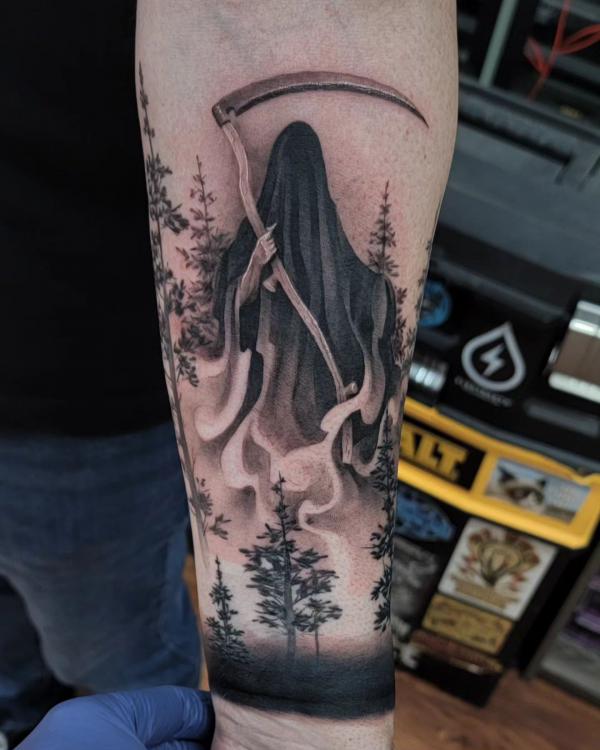 30 Meaningful Grim Reaper Tattoo Designs