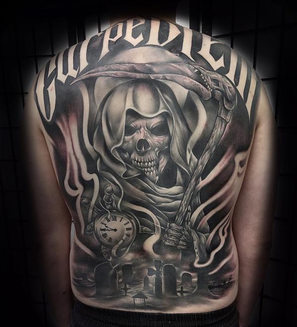 30 Meaningful Grim Reaper Tattoo Designs