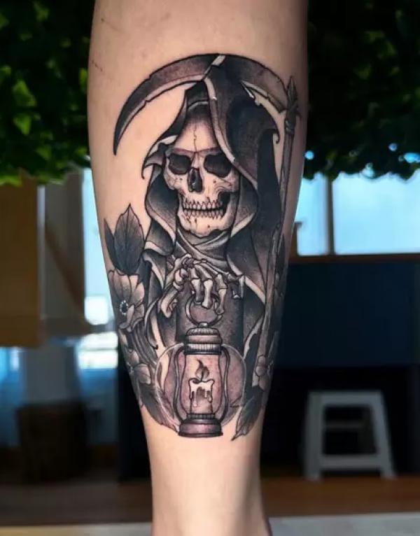 30 Meaningful Grim Reaper Tattoo Designs
