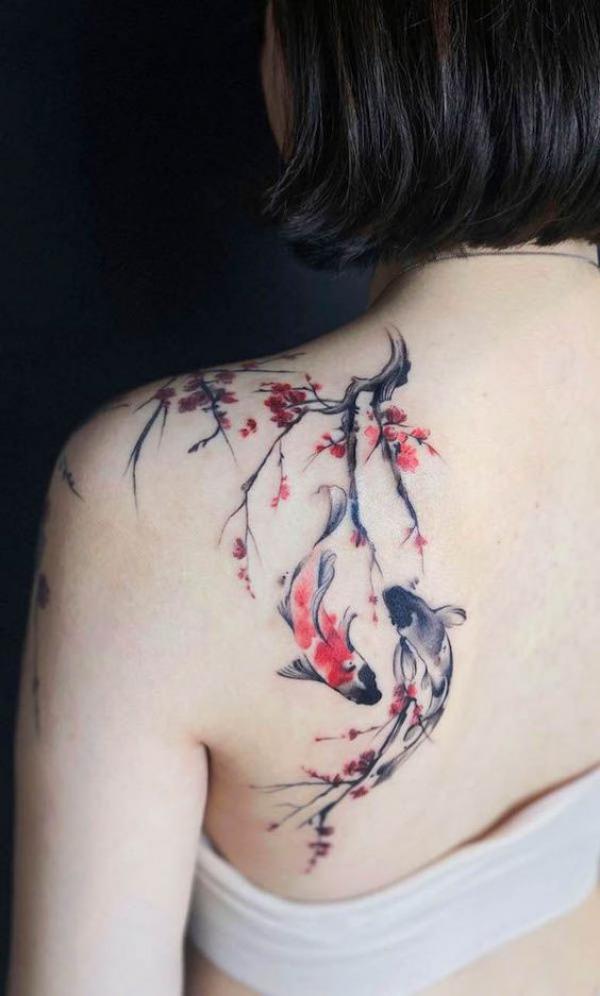 20 Feminine Small Koi Fish Tattoos You will Adore