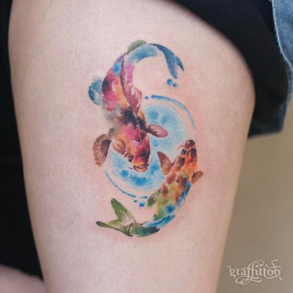 20 Feminine Small Koi Fish Tattoos You will Adore