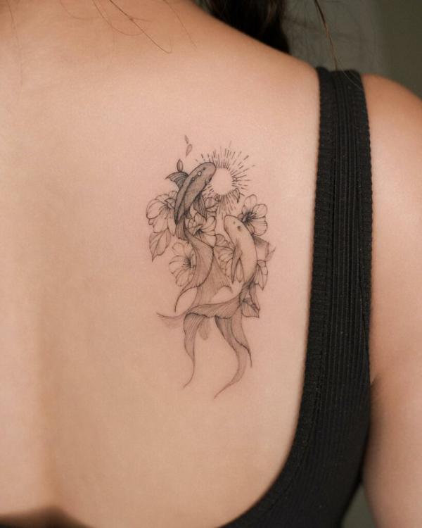 20 Feminine Small Koi Fish Tattoos You will Adore