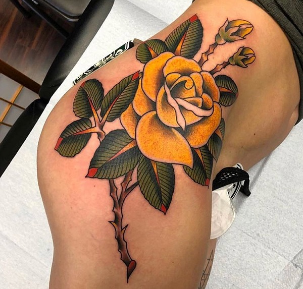Traditional Rose Tattoos: A Timeless Symbol Inked in Skin