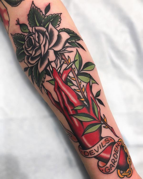 Traditional Rose Tattoos: A Timeless Symbol Inked in Skin