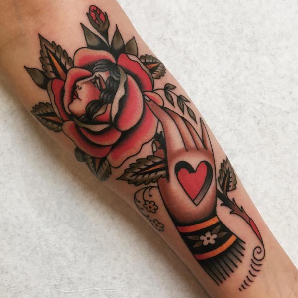 Traditional Rose Tattoos: A Timeless Symbol Inked in Skin
