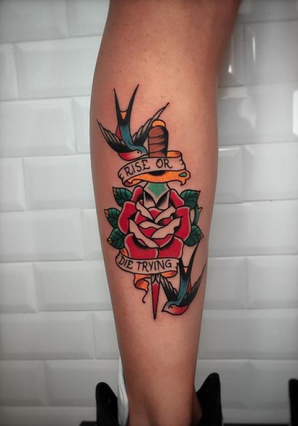 Traditional Rose Tattoos: A Timeless Symbol Inked in Skin