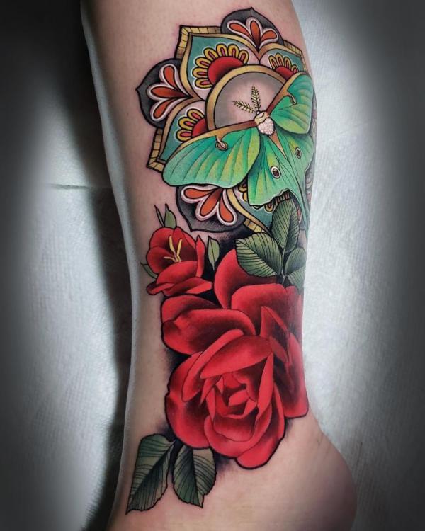 Traditional Rose Tattoos: A Timeless Symbol Inked in Skin