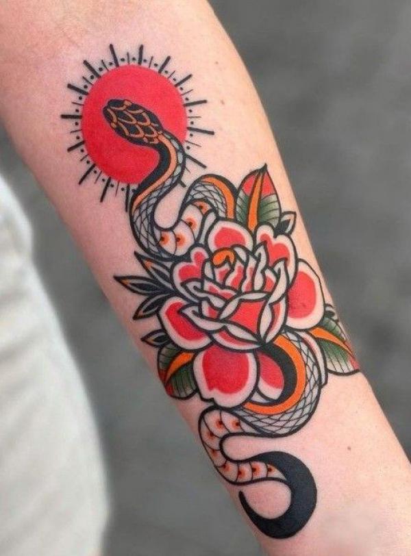 Traditional Rose Tattoos: A Timeless Symbol Inked in Skin
