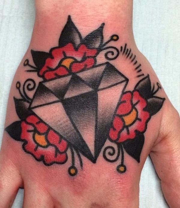 60 Inspiring Diamond Tattoo Designs and Their Meanings