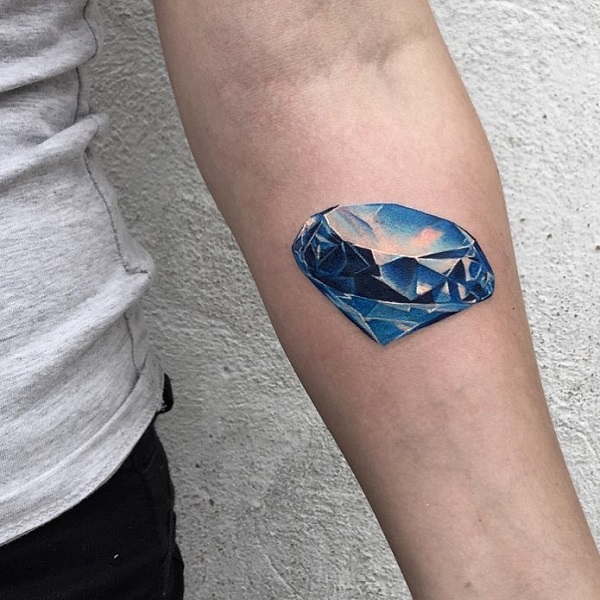 60 Inspiring Diamond Tattoo Designs and Their Meanings