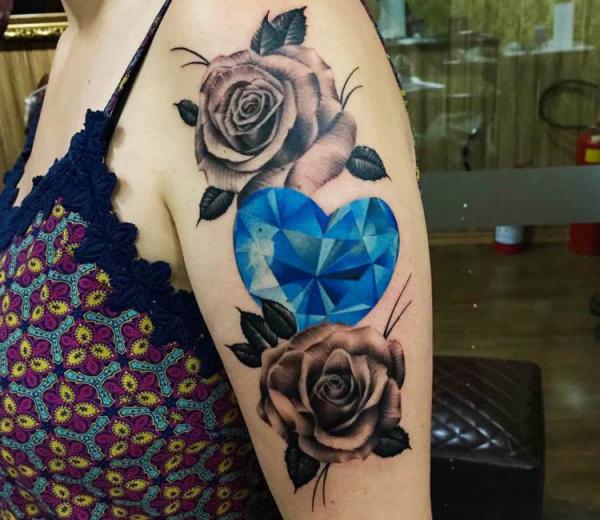 60 Inspiring Diamond Tattoo Designs and Their Meanings