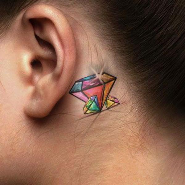 60 Inspiring Diamond Tattoo Designs and Their Meanings