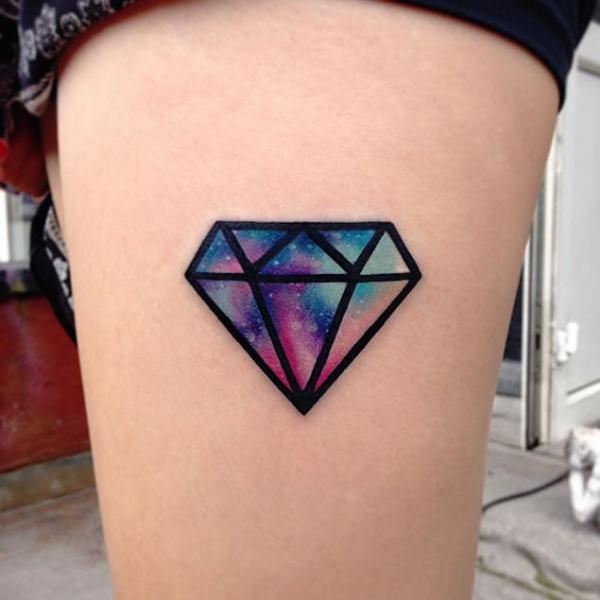 60 Inspiring Diamond Tattoo Designs and Their Meanings