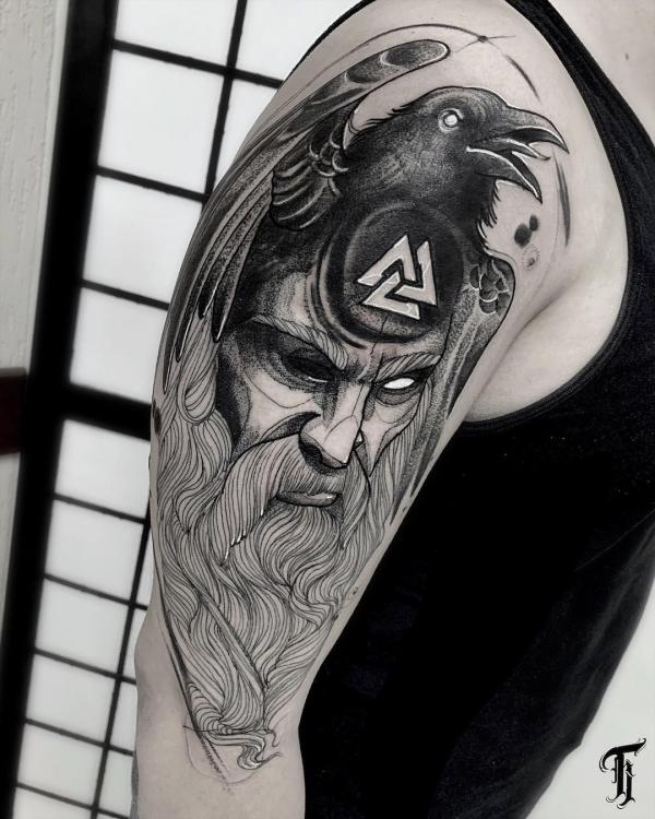 Valknut Tattoos: A Symbol of Viking Strength and Spirit