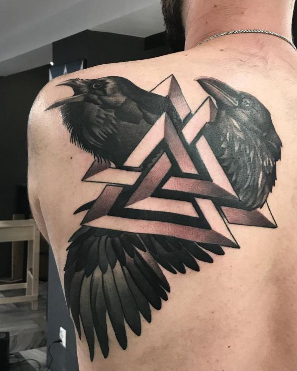 Valknut Tattoos: A Symbol of Viking Strength and Spirit