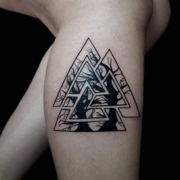 Valknut Tattoos: A Symbol of Viking Strength and Spirit