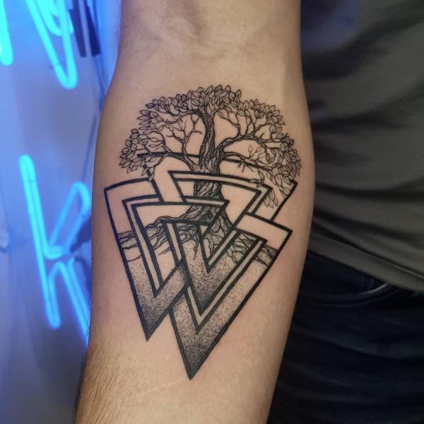 Valknut Tattoos: A Symbol of Viking Strength and Spirit