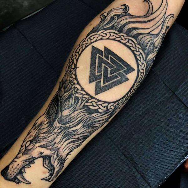 Valknut Tattoos: A Symbol of Viking Strength and Spirit