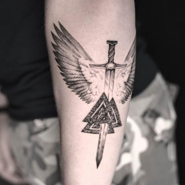 Valknut Tattoos: A Symbol of Viking Strength and Spirit