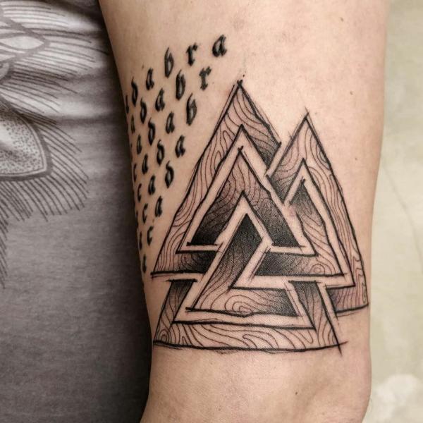 Valknut Tattoos: A Symbol of Viking Strength and Spirit