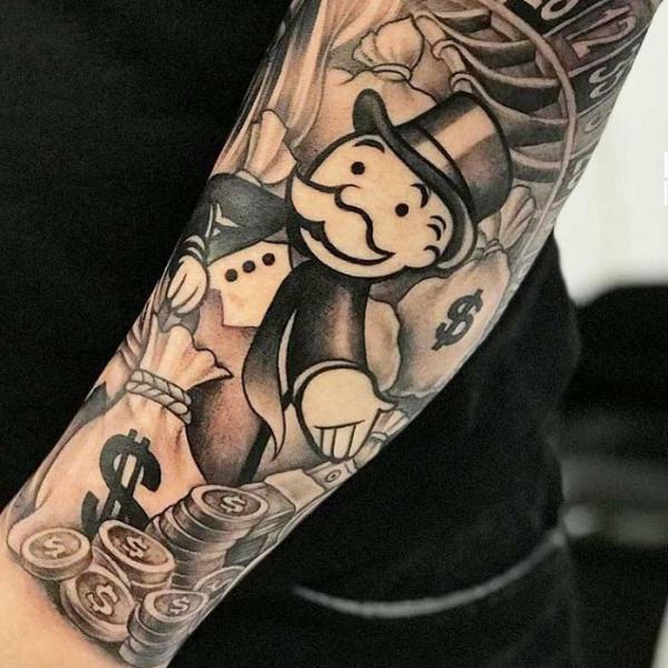 Money Bag Tattoos: Wealth, Ambition, and Artistry