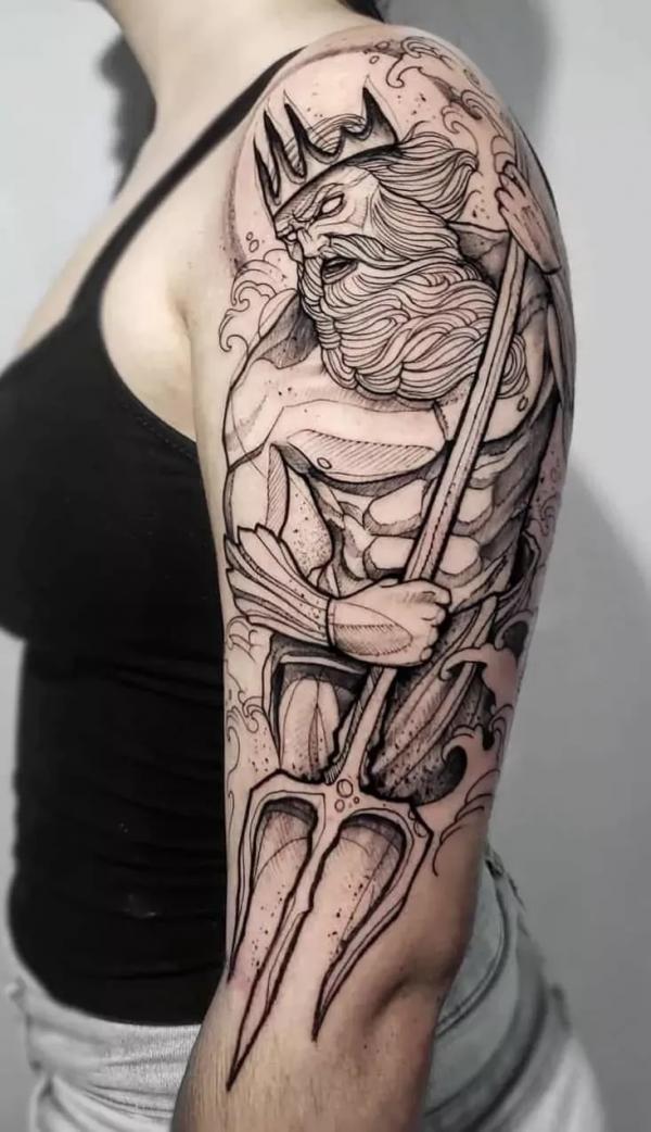 20 Poseidon Tattoo Ideas with Meaning