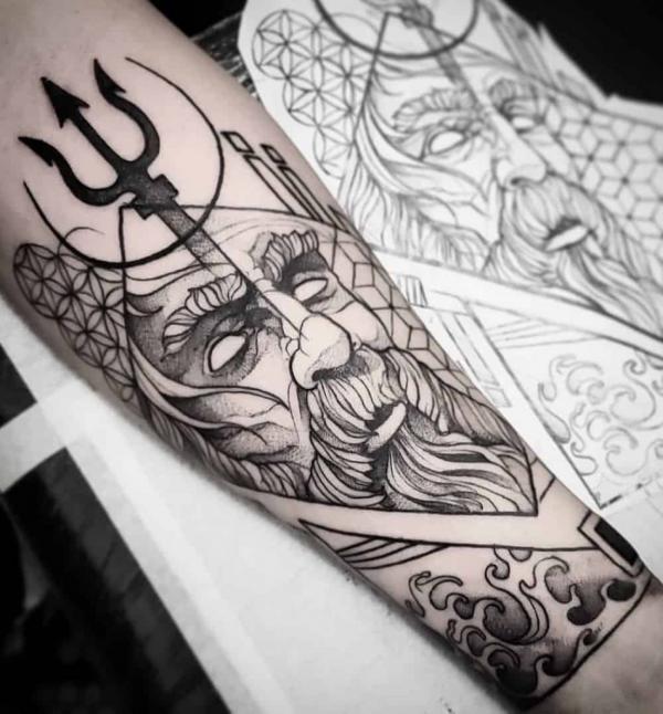 20 Poseidon Tattoo Ideas with Meaning
