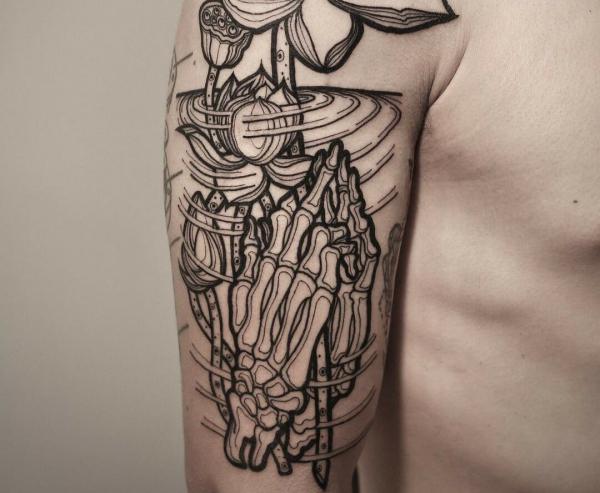 60 Skeleton Hand Tattoo Ideas with Meaning