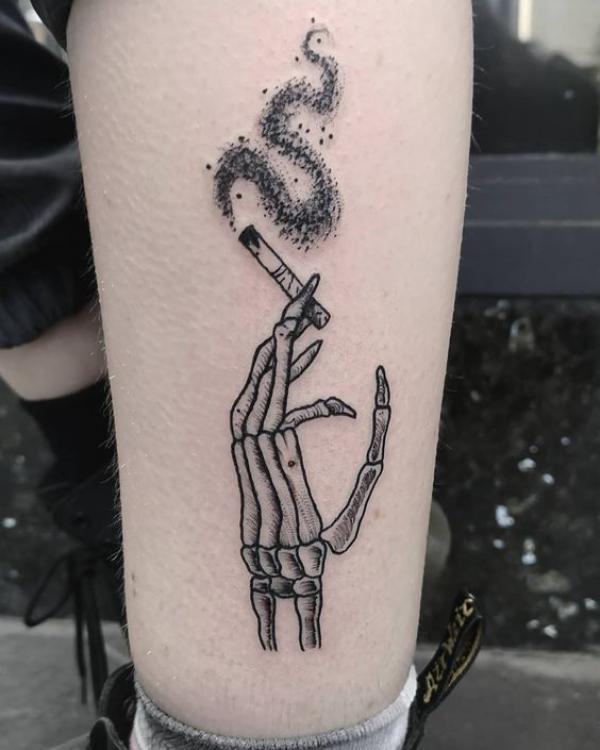 60 Skeleton Hand Tattoo Ideas with Meaning