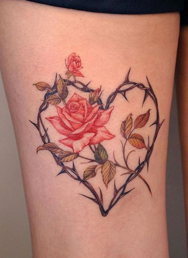 Barbed Wire Heart Tattoo: The Meaning and Designs