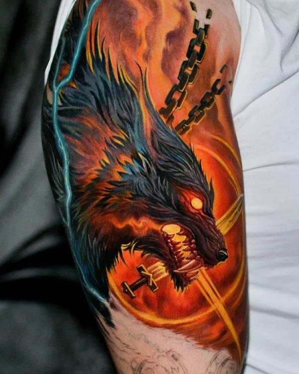Viking Fenrir Tattoo: Meaning and Designs