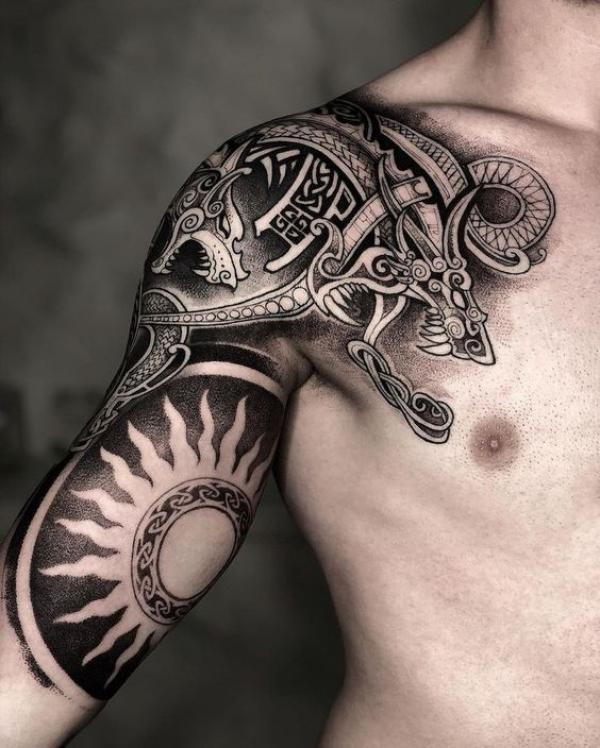 Viking Fenrir Tattoo: Meaning and Designs