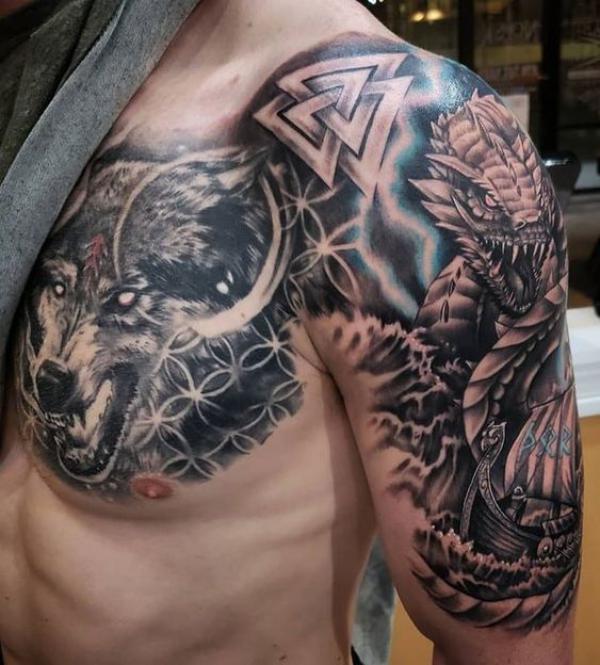 Viking Fenrir Tattoo: Meaning and Designs