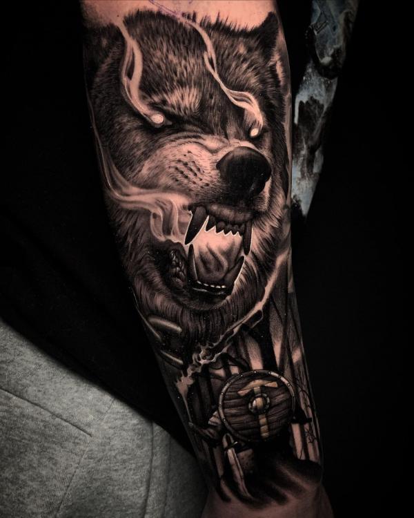 Viking Fenrir Tattoo: Meaning and Designs