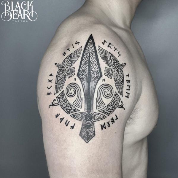 Viking Gungnir Tattoo: Meaning and designs