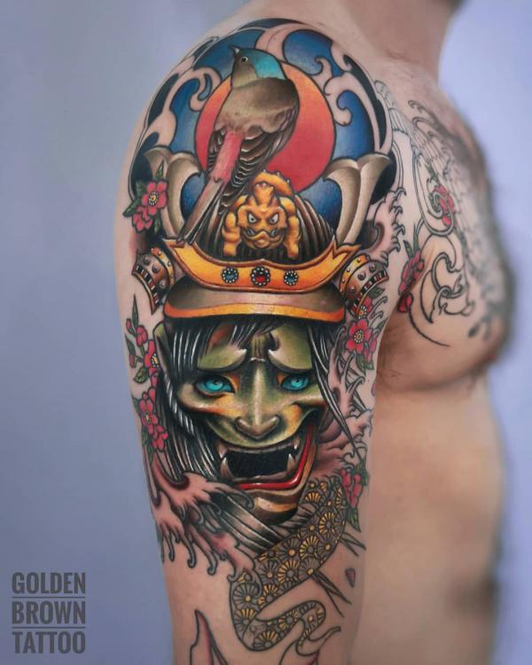 Oni Mask Tattoo: Unveiling the Mystique and Meaning