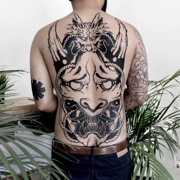 Oni Mask Tattoo: Unveiling the Mystique and Meaning