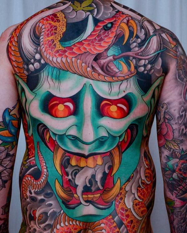 Oni Mask Tattoo: Unveiling the Mystique and Meaning
