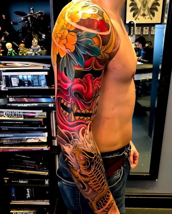 Oni Mask Tattoo: Unveiling the Mystique and Meaning