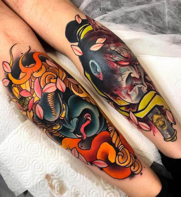 Oni Mask Tattoo: Unveiling the Mystique and Meaning